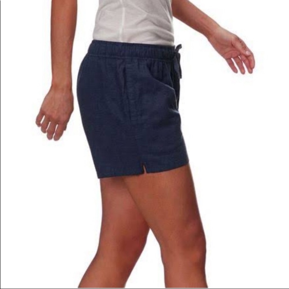 🆕 PATAGONIA Womens MEDIUM Blue Island Hemp Shorts - Picture 3 of 8